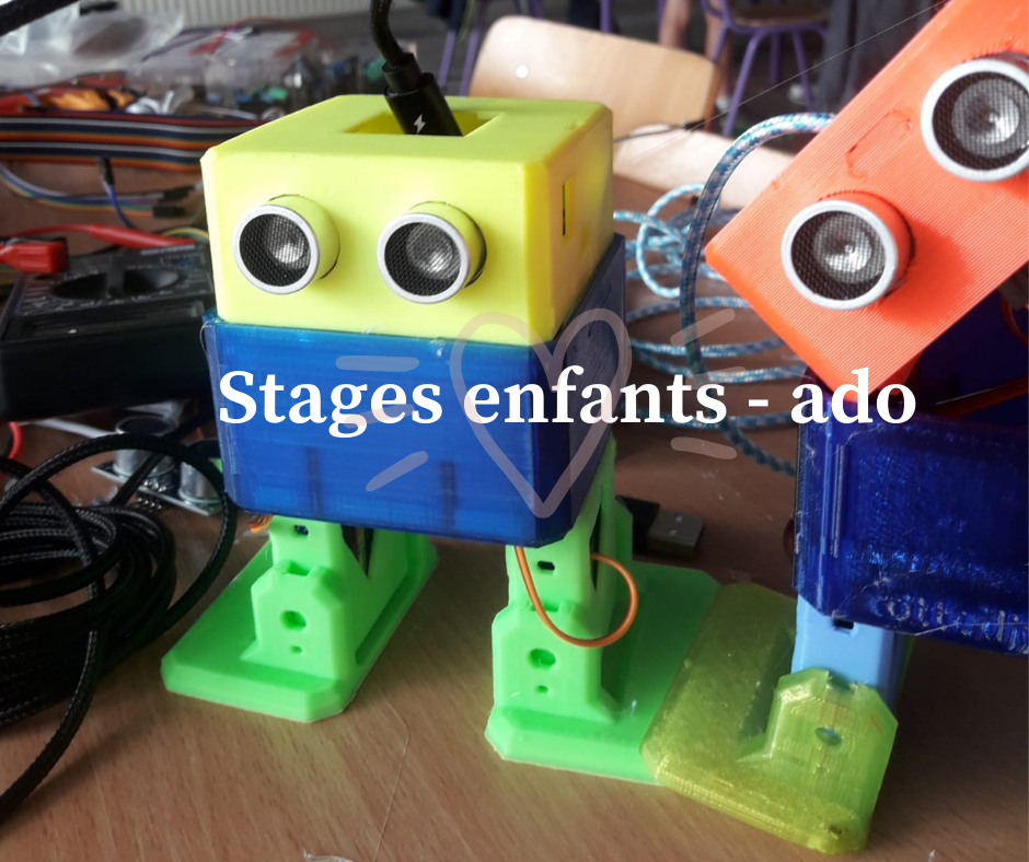 Stages enfants programmation, électronique, impression 3D Liège